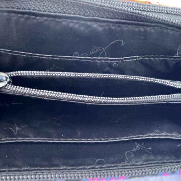 Vera Bradley's All in One Crossbody Bag Wristlet Wallet Floral Fiesta - Picture 5 of 8